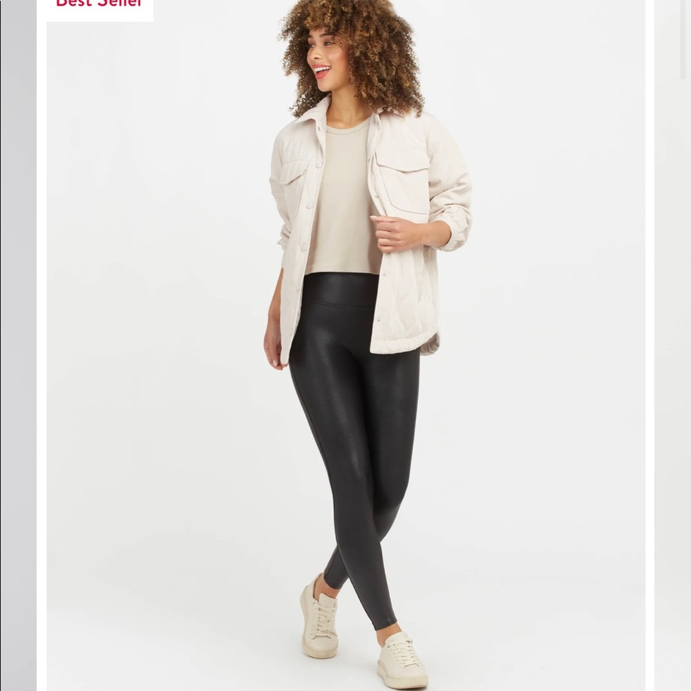 Spanx Faux Leather Legging - MP in Black